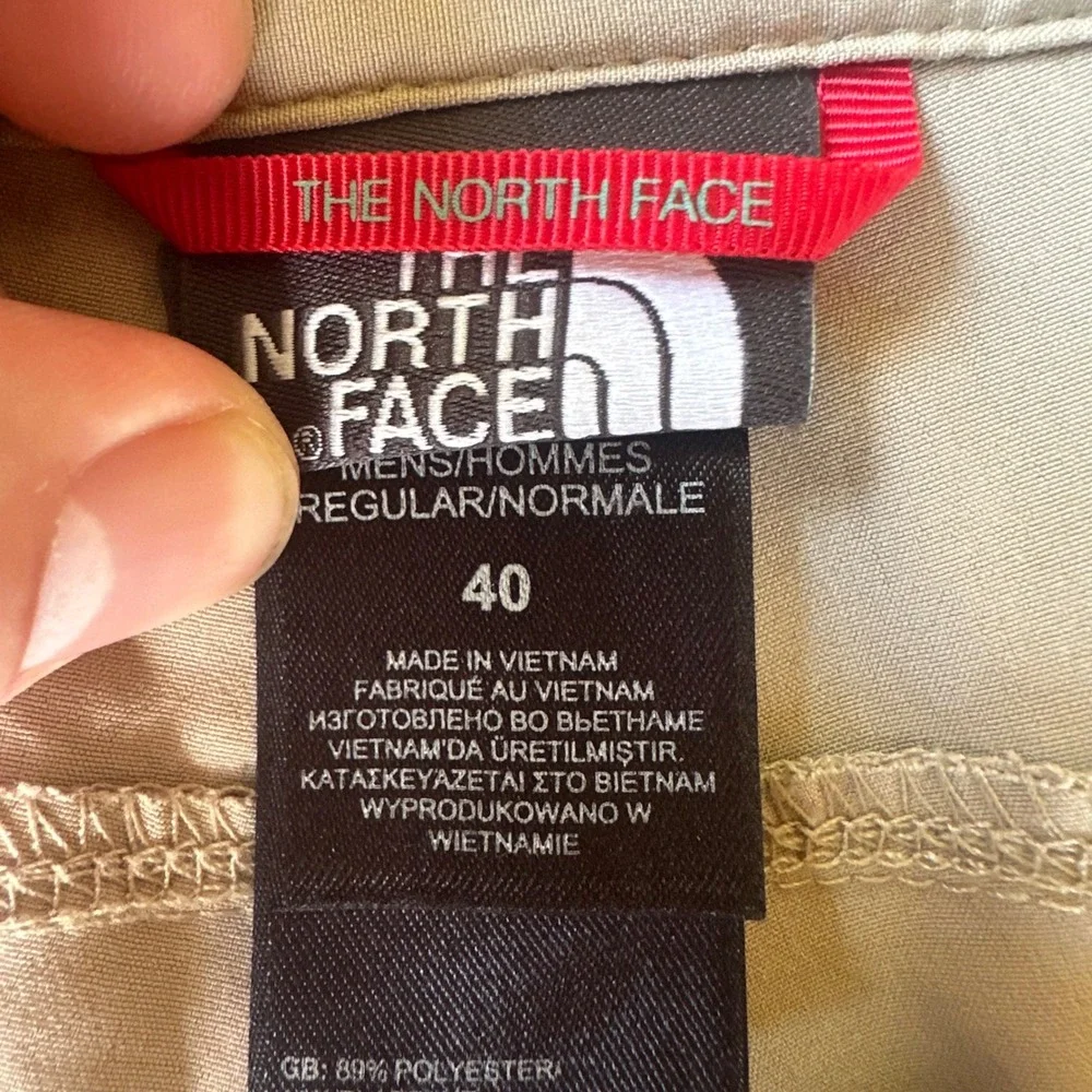 The North Face Hiking Shorts Mens 40 Tan Excellent Belted Cargo Outdoor Pocket